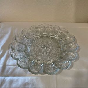 Vintage Indiana Glass Devil egg dish